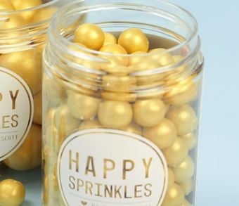 Picture of GOLD CHOCO BALLS MEDIUM EDIBLE SPRINKLES X 50G